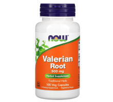 Корінь валеріани Now Foods (Valerian Root) 500 мг 100 капсул