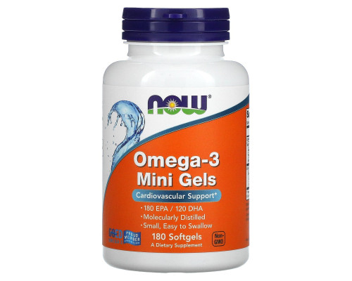 Омега-3 Now Foods (Omega-3 Mini) 180 м'яких таблеток