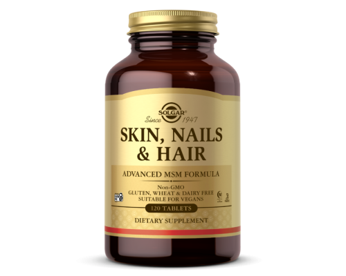 Вітаміни для волосся шкіри та нігтів Solgar (Skin Nails & Hair) 120 таблеток