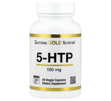 5-HTP (5-гідрокситриптофан) California Gold Nutrition 100 мг, 60 вегетаріанських капсул