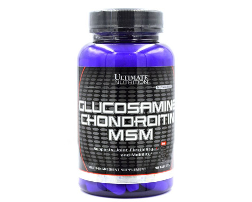 Глюкозамін Хондроїтин МСМ Ultimate Nutrition 90 таблеток