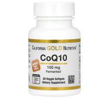 Коензим Q10 California Gold Nutrition 100 мг, 30 рослинних капсул