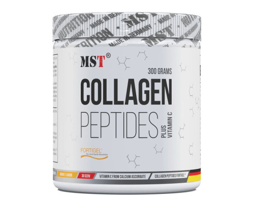 Пептиди колагену з вітаміном С MST (Collagen Peptides) 300 г, смак в асортименті