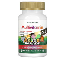 Мультивітаміни для дітей смак асорти Natures Plus (Animal Parade Gold) 60 жувальних таблеток