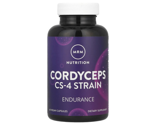 Кордицепс CS-4 MRM Nutrition 750 мг, 60 веганських капсул