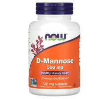 Д-Маноза NOW Foods 500 мг, 120 рослинних капсул