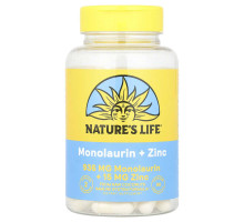 Монолаурин з Цинком Nature's Life 90 капсул