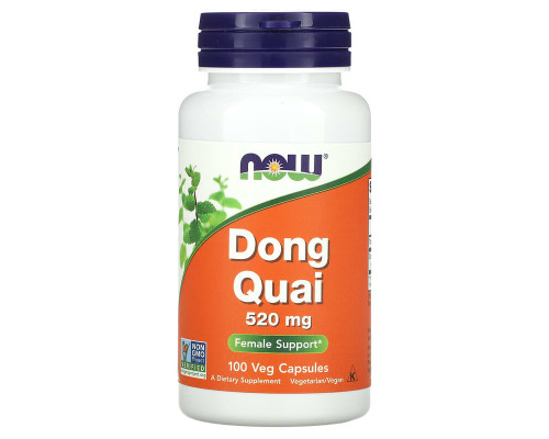 Дудник Китайський NOW Foods (Dong Quai) 520 мг, 100 вегетаріанських капсул