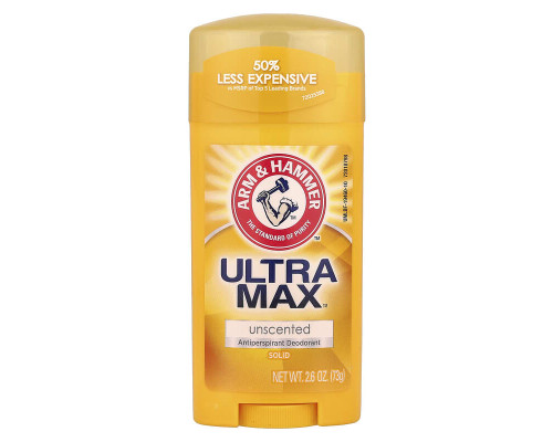 Твердий дезодорант-антиперспірант UltraMax Arm & Hammer 73 г без запаху