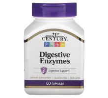 Травні ферменти 21st Century (Digestive Enzymes) 60 капсул