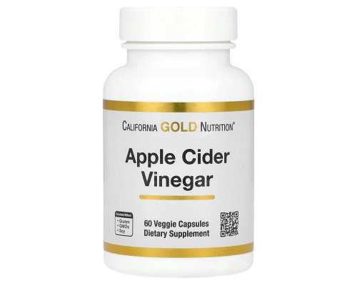 Яблучний оцет California Gold Nutrition 450 мг 60 капсул