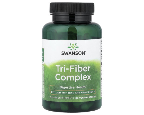 Клітковина Tri-Fiber Complex Swanson, 100 веганських капсул