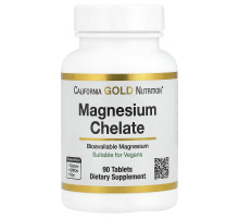 Магній хелат з кальцієм California Gold Nutrition, 90 таблеток