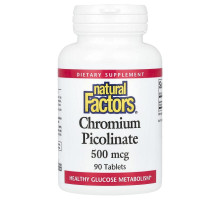 Піколінат хрому Natural Factors 500 мкг, 90 таблеток