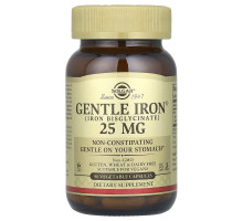 Залізо Solgar (Gentle Iron) 25 мг, 90 рослинних капсул