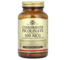 Хром піколінат Solgar (Chromium Picolinate) 500 мкг 120 вегетаріанських капсул