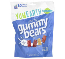 Жувальні ведмедики YumEarth 10 упаковок по 19,8 г зі смаком асорті
