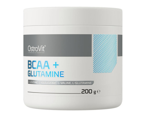Амінокислоти BCAA + Глютамін OstroVit 200 г (смак в асортименті)