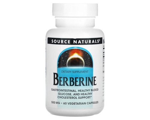Берберин Source Naturals 500 мг, 60 вегетаріанських капсул