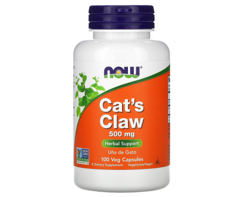 Котячий кіготь Now Foods (Cat`s Claw) 500 мг 100 рослинних капсул
