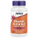 Вітаміни D3 та K2 Now Foods 120 рослинних капсул