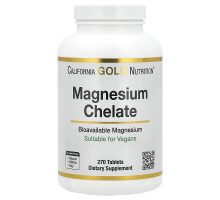 Хелат Магнію з кальцієм California Gold Nutrition 270 таблеток