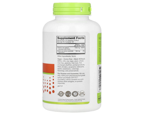 Аскорбат Натрію NutriBiotic 227 г кристалічного порошку