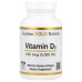 Вітамін Д3 California Gold Nutrition (Vitamin D3) 5000 МО, 360 желатинових капсул