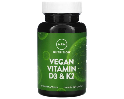 Вітаміни D3 і K2 для веганів MRM Nutrition 60 веганських капсул