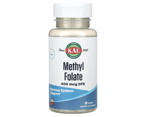 Метилфолат (Methyl Folate) KAL 400 мкг, 90 таблеток