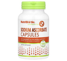Аскорбат натрію NutriBiotic Immunity (Sodium Ascorbate) 100 веганських капсул